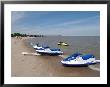 Jetskiis On Beach, Gimli, Manitoba by Keith Levit Limited Edition Print