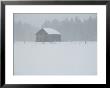A Barn Behind A Fence In The Snow by Mattias Klum Limited Edition Print