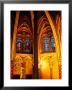 Stained-Glass Windows In Lower Chapel Of Saint Chapelle, Paris, France by Martin Moos Limited Edition Print