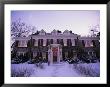 Twilight View Of A Georgian-Style House In The Snow by Joel Sartore Limited Edition Print