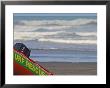 Life Guard Boat On Shore, Karekare Beach by Tomas Del Amo Limited Edition Print