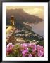 Sea And Flowers From Hotel Polumbo In Ravello, Italy by Richard Nowitz Limited Edition Print