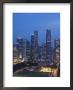 City Skyline At Dusk, Singapore, South East Asia by Amanda Hall Limited Edition Print