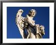 One Of Gian Lorenzo Bernini's 17Th Century Stone Angels On Ponte Sant'angelo, Rome, Lazio, Italy by Ruth Tomlinson Limited Edition Print