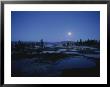 Full Moon Shines On The Geyser Basin Of West Thumb by Norbert Rosing Limited Edition Pricing Art Print