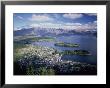 Elevated View Over Queenstown To The Eyre Mountain Range, Queenstown, South Island, New Zealand by Gavin Hellier Limited Edition Pricing Art Print