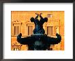 Detail Of Fountain In Front Of Sun-Lit Building, Florence, Tuscany, Italy by John Elk Iii Limited Edition Print