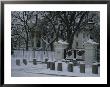 Christmas Wreaths Add A Touch Of Color To Snow-Covered White House by Stephen St. John Limited Edition Print