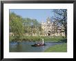 Punting On The Backs, With St. John's College, Cambridge, Cambridgeshire, England by G Richardson Limited Edition Print