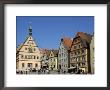 Ratstrinkstube And Town Houses, Marktplatz, Rothenburg Ob Der Tauber, Germany by Gary Cook Limited Edition Print