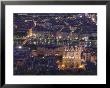 Cityscape, River Saone And Cathedral St. Jean At Night, Lyons (Lyon), Rhone, France, Europe by Charles Bowman Limited Edition Pricing Art Print