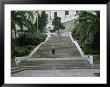 A Woman Climbs Steps In The Old Section Of Mahon, Menorca by Taylor S. Kennedy Limited Edition Pricing Art Print