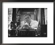 Mayor Fiorello Laguardia Speaking On The Radio by William C. Shrout Limited Edition Print