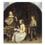 The Concert, Singer And Theorbo Player by Gerard Terborch Limited Edition Pricing Art Print