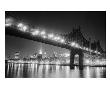Queensboro Bridge And Manhattan At Night by Bettmann Limited Edition Print