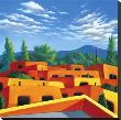 Adobe Rooftops by Frank Ybarra Limited Edition Pricing Art Print