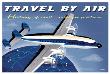 Travel By Air, History Of Civil Aviation Posters by Michael Crampton Limited Edition Pricing Art Print