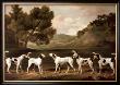 Foxhounds In A Landscape by George Stubbs Limited Edition Pricing Art Print