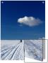 Man Walking In The Snow Under Blue Skies by I.W. Limited Edition Print