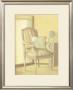 Striped Chair And Pillow by Alejandro Mancini Limited Edition Print