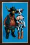 Cathy Cowgirl And Bullfriend by Ron English Limited Edition Print