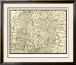 Sepia Map Of Ny by Vision Studio Limited Edition Print