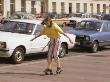 A Girl Rollerskating On The Pavement At Brighton by Vanessa Wagstaff Limited Edition Print