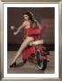 Motorcycle Pin-Up Girl by David Perry Limited Edition Print