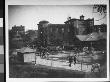 Panoramic View Of People Strolling Through The Central Park Zoo, Near The Elephant And Camel Pens by Wallace G. Levison Limited Edition Print