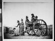 Young Isabel And Nellie Harter, Edie And Nellie Dwight, Zelma Levison And Edie Swan On A Cannon by Wallace G. Levison Limited Edition Print
