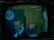 Tv Image Of President Nixon Leaving Dais After Farewell Speech To Staff by Gjon Mili Limited Edition Print
