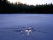A Crack In A Frozen Lake by Ingemar Aourell Limited Edition Print