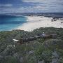 Eco Hiking Lodge, Bay Of Fires, Tasmania Coastline And Context Holidays - Waterside, Eco Tourism by Simon Kenny Limited Edition Pricing Art Print