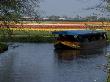 Tourist Boat Sailing Past The Flower Fields At Keukenhof Gardens, Near Leiden by Natalie Tepper Limited Edition Print