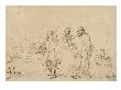 Le Christ Et Les Deux Pelerins D'emmaus by Rembrandt Van Rijn Limited Edition Print
