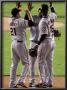 San Francisco Giants V Texas Rangers, Game 4: Freddy Sanchez,Edgar Renteria,Juan Uribe by Doug Pensinger Limited Edition Print