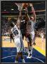 Miami Heat V Memphis Grizzlies: Chris Bosh, Marc Gasol And Darrell Arthur by Joe Murphy Limited Edition Print