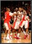 Boston Celtics V Toronto Raptors: Amir Johnson, Demar Derozan And Sonny Weems by Ron Turenne Limited Edition Pricing Art Print