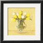 White And Yellow Tulips In Vase by Cuca Garcia Limited Edition Print