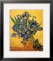 Vase Of Irises Against A Yellow Background, C.1890 by Vincent Van Gogh Limited Edition Print