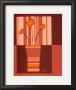 Minimalist Flowers In Orange Iv by Jennifer Goldberger Limited Edition Print
