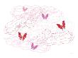 Pink Butterfly Trails by Avalisa Limited Edition Print