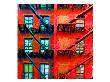 Soho Fire Escapes, New York by Tosh Limited Edition Pricing Art Print