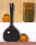 Blue Vase And Persimmons by Jennifer Hammond Limited Edition Print