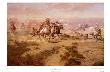 Attack On The Wagon Train by Charles Marion Russell Limited Edition Pricing Art Print