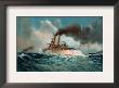 Battleship Texas, Battleship Iowa, And Torpedoboat Porter, 1899 by Werner Limited Edition Pricing Art Print
