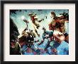 Avengers Vs. Atlas #1 Group: Thor, Iron Man, Captain America And Giant Man by Gabriel Hardman Limited Edition Pricing Art Print