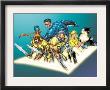 X-Force #2 Group: Cable, Shatterstar, Sunspot And X-Force Crouching by Rob Liefeld Limited Edition Pricing Art Print