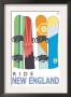 Snowboards In Snow - New England, C.2009 by Lantern Press Limited Edition Print
