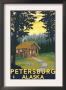 Cabin Scene - Petersburg, Alaska, C.2009 by Lantern Press Limited Edition Print
